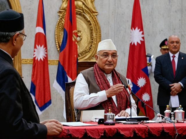 नेपाल के चौथी बार प्रधानमंत्री बने केपी शर्मा ओली, शपथ ग्रहण समारोह में कई गणमान्य लोग मौजूद