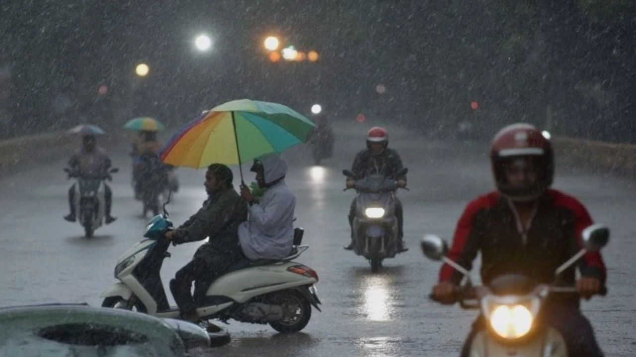 दक्षिण भारत में बारिश और आंधी संभावना