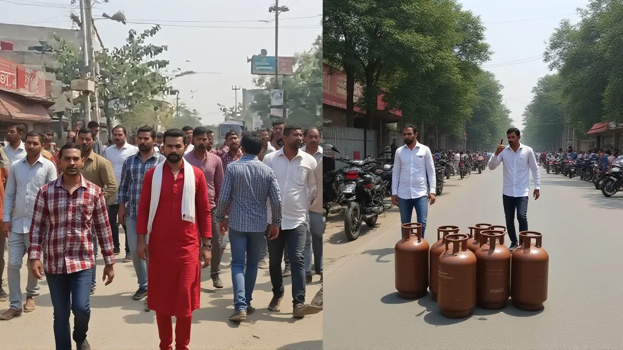 एलपीजी संकट: कांग्रेस ने किया विरोध, बिहार सरकार बोली नहीं होगी कमी